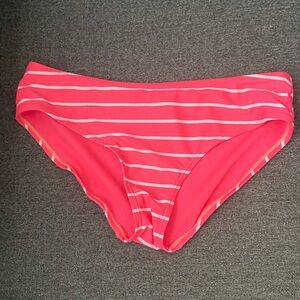 Gently used top swimwear piece dark pink & white from Old Navy